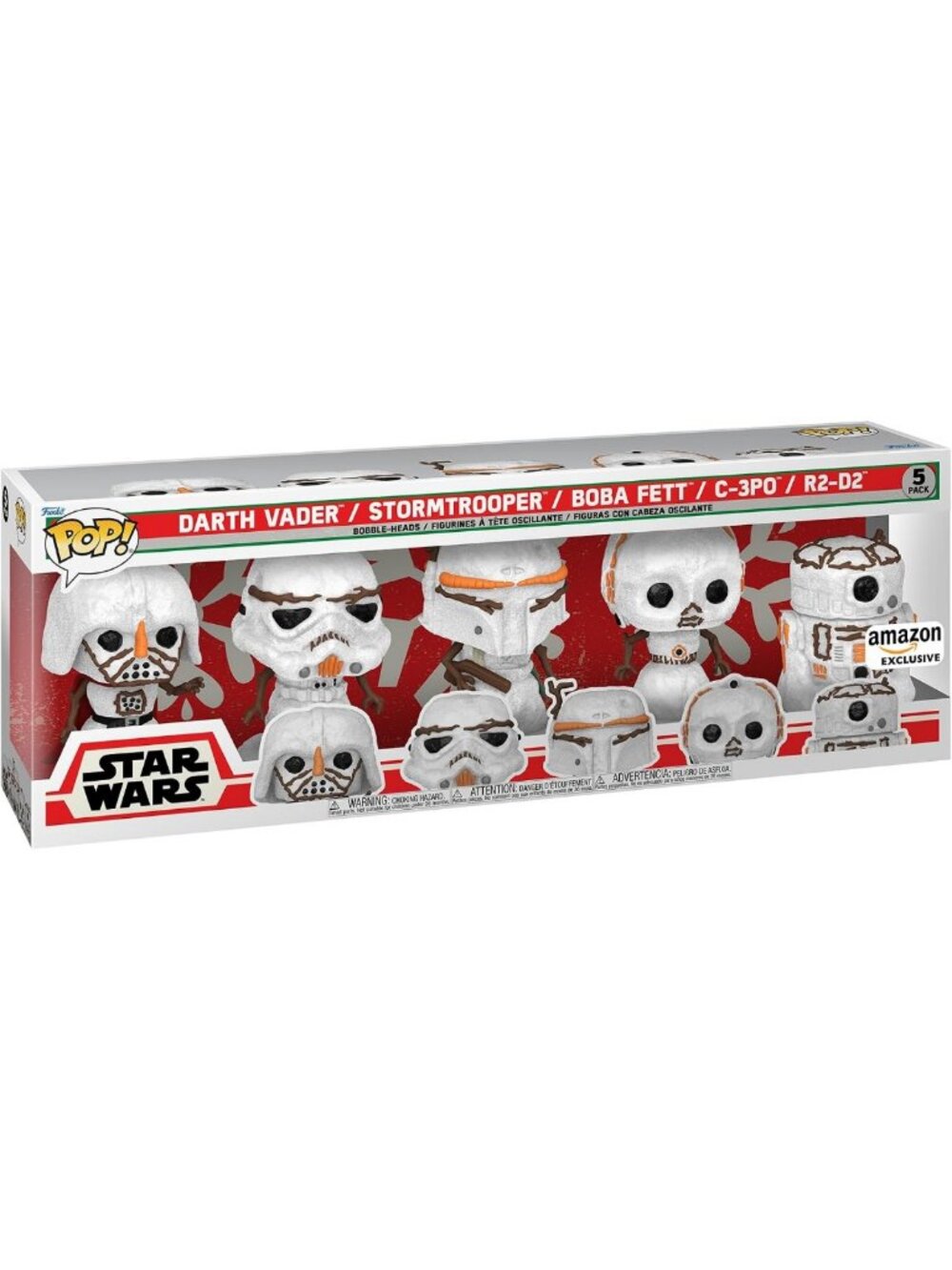 Star Wars Holiday Funko POP! 5 Pack - Darth Vader Collectible Figure Set